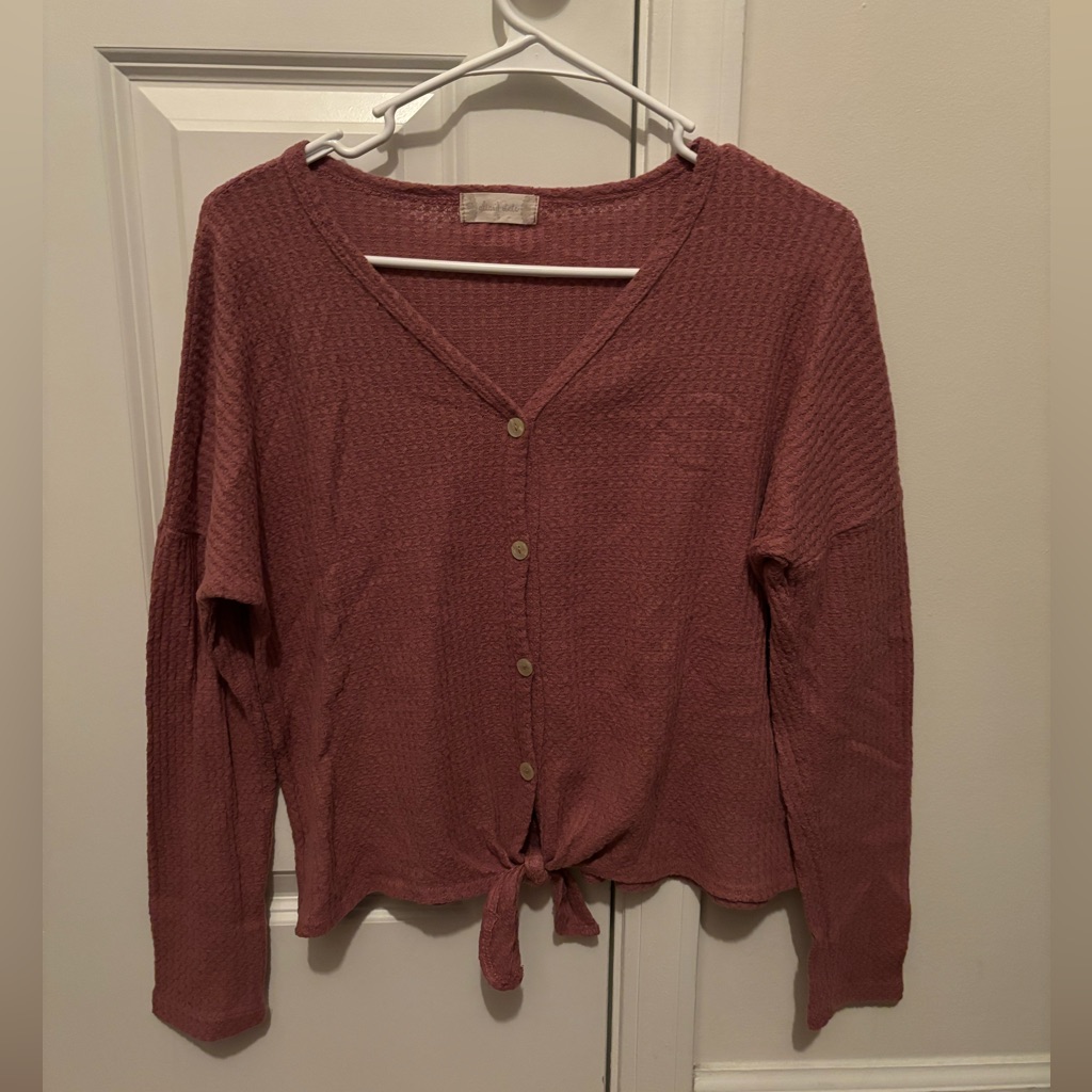 Altard State Pink Button Down Sweater Size Small